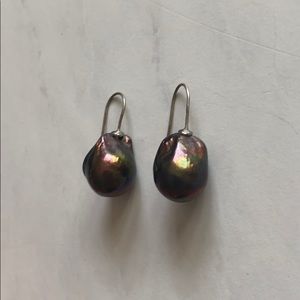 Oyster pearl earrings